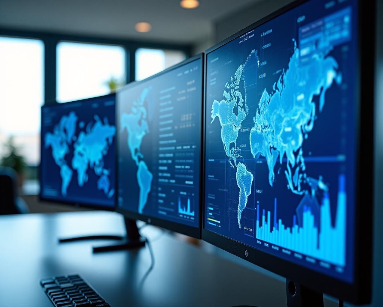 Visualisation de données météorologiques complexes sur écran haute résolution